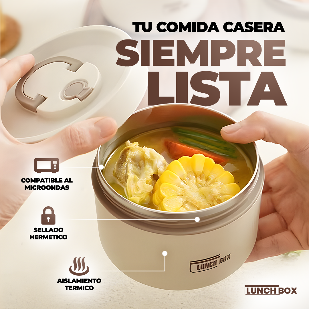 LUNCHBOX® 2x1: Lonchera + Termos de Alto Aislamiento