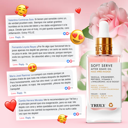 Aceite intimo Truly® Piel suave y sin irritación