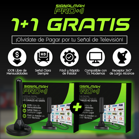 SignalMax PRO® | Desbloquea +1000 Canales HD Premium Sin Suscripciones