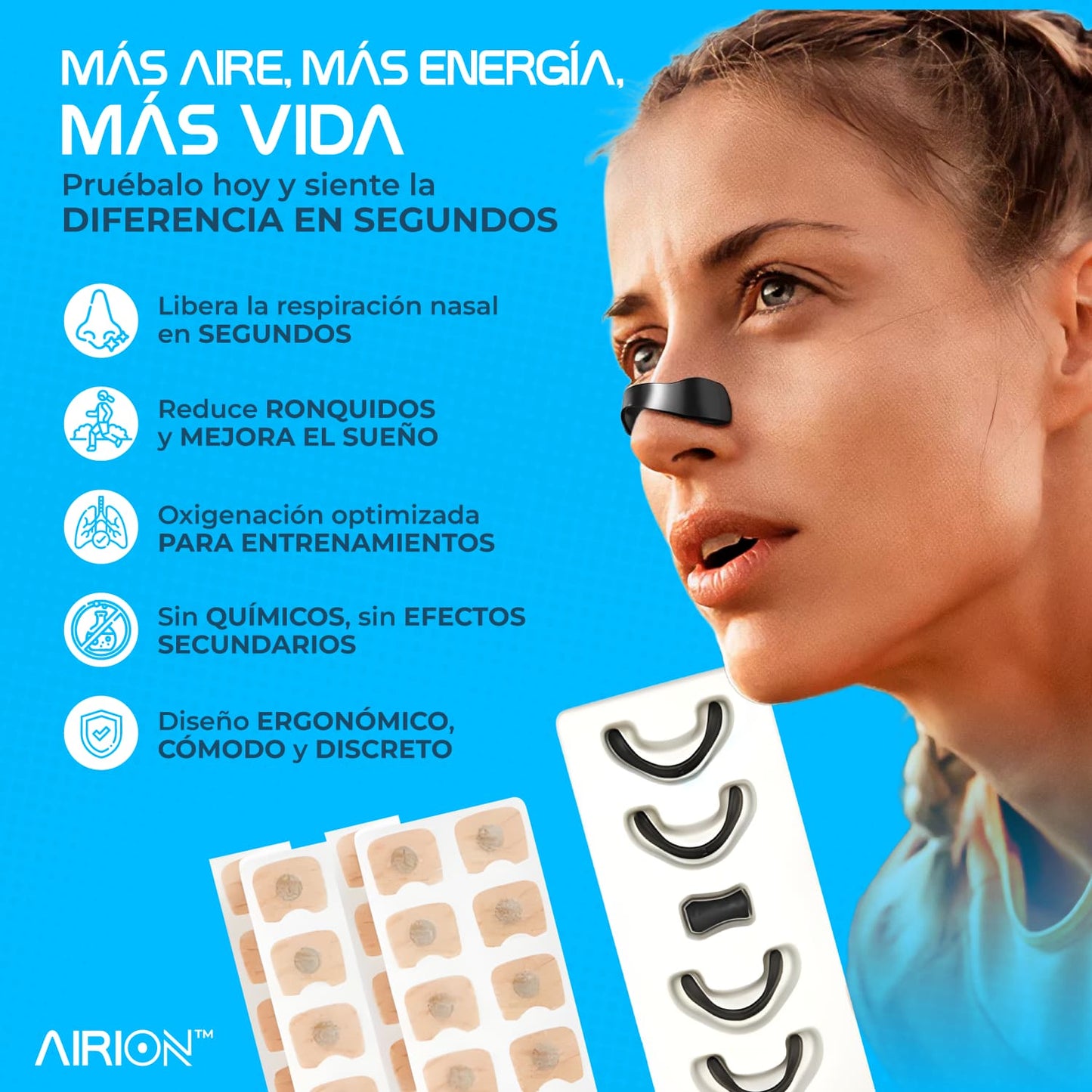 AIRION® Expansor nasal ergonómico | Respira mejor, vive mejor