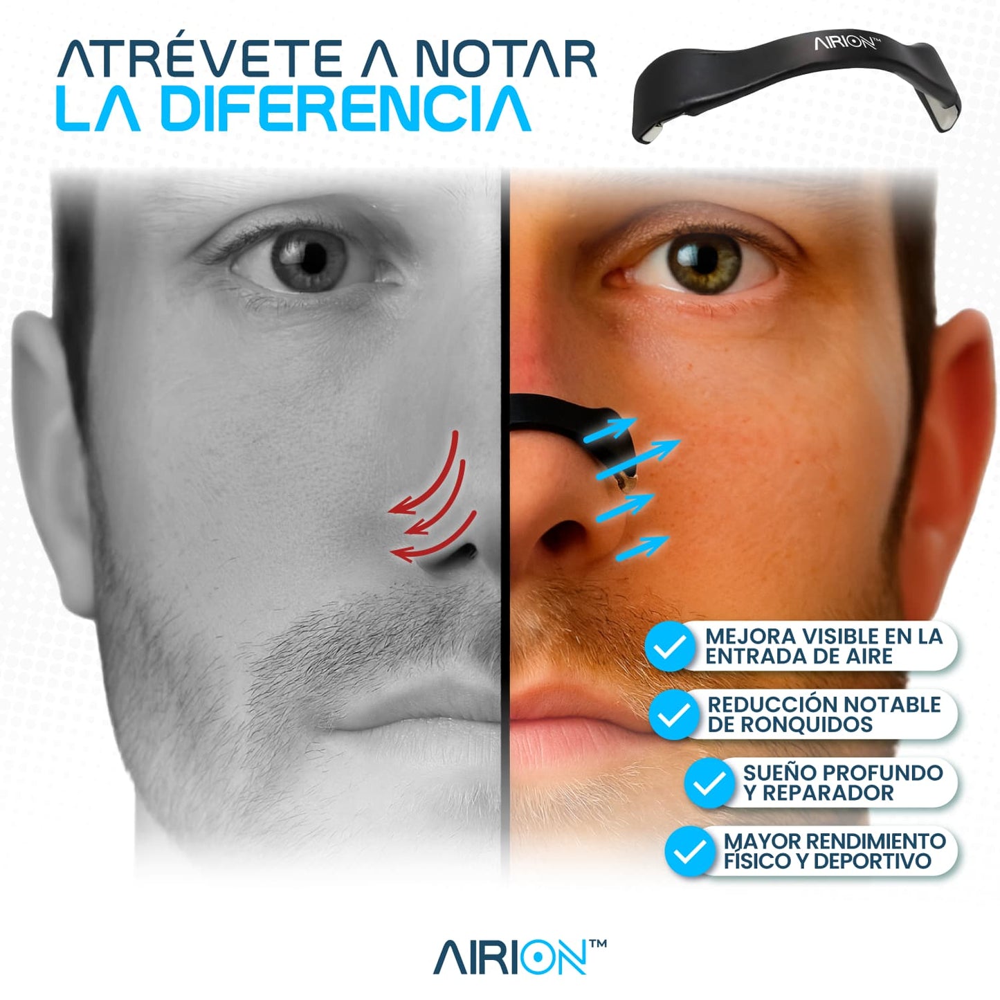 AIRION® Expansor nasal ergonómico | Respira mejor, vive mejor