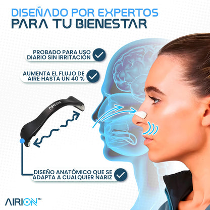 AIRION® Expansor nasal ergonómico | Respira mejor, vive mejor