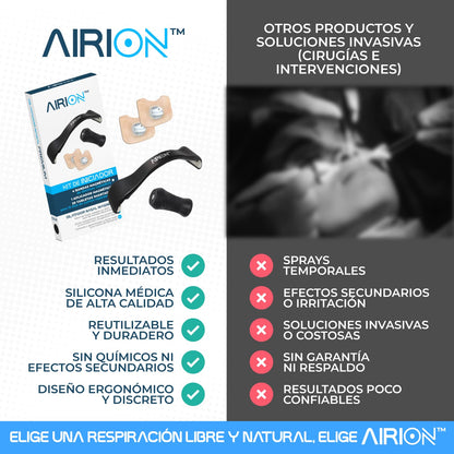 AIRION® Expansor nasal ergonómico | Respira mejor, vive mejor